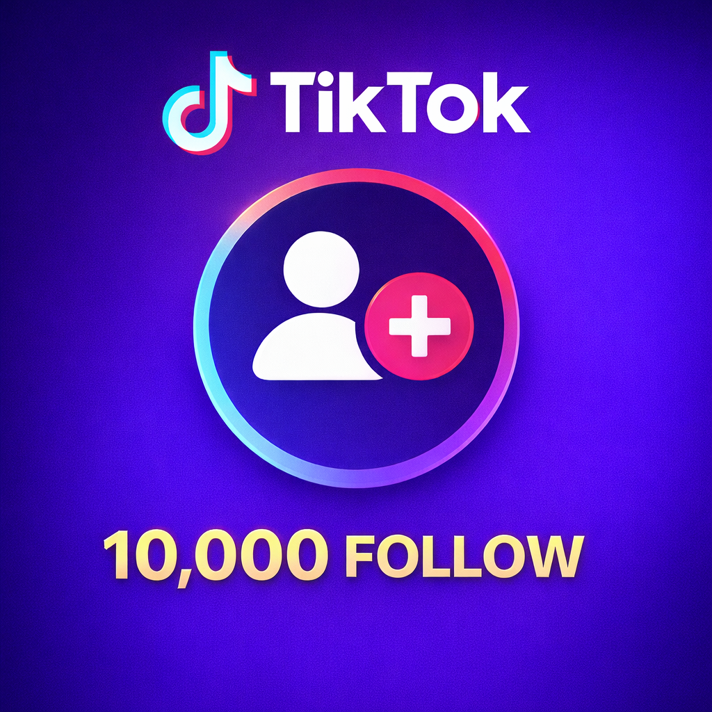 TikTok Account 10,000 Followers Growth Service Package