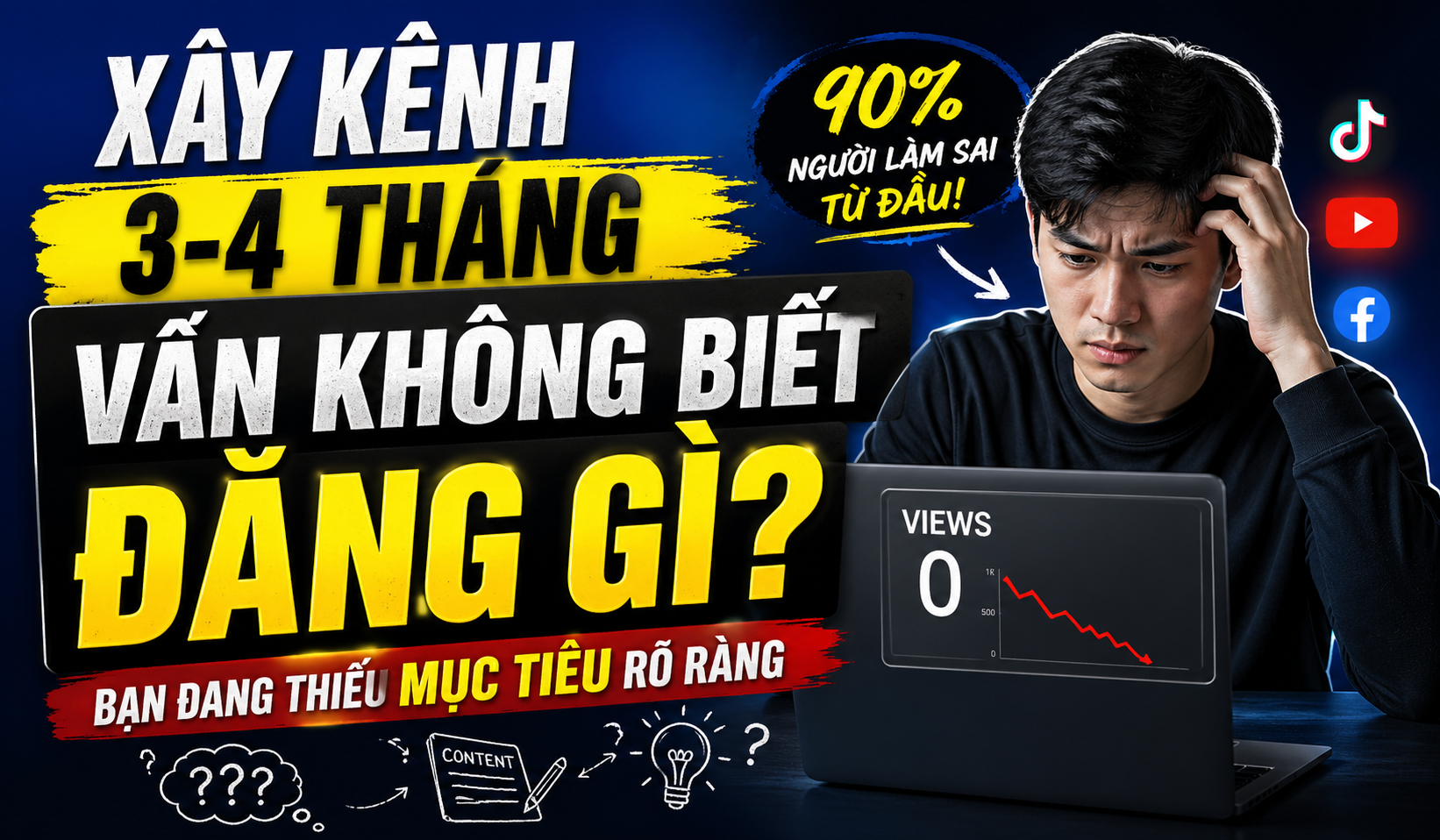 Xây Kênh 3–4 Tháng Vẫn Không Biết Đăng Gì? Bạn Đang Thiếu Mục Tiêu