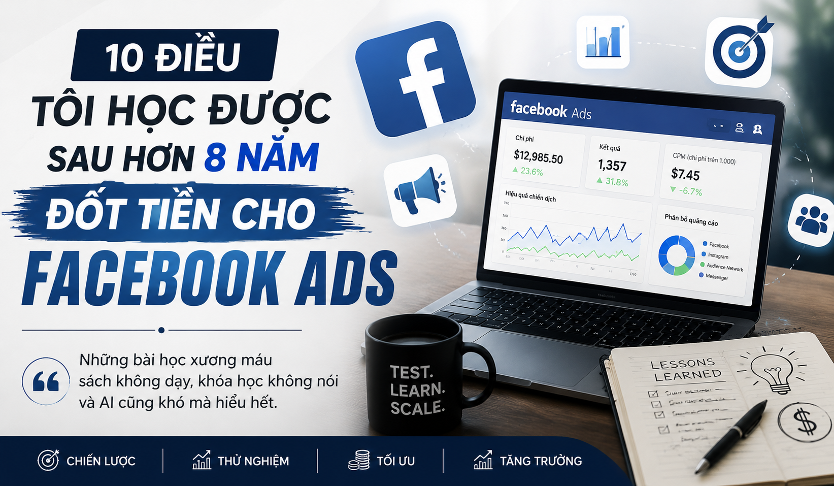10 Điều Tôi Học Được Sau Hơn 8 Năm Đốt Tiền Cho Facebook Ads